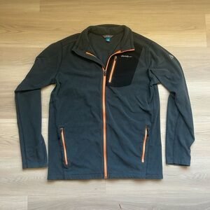 Men’s Eddie Bauer First Ascent Fleece Pullover Jacket (Tall Large) Grey 1/2 Zip